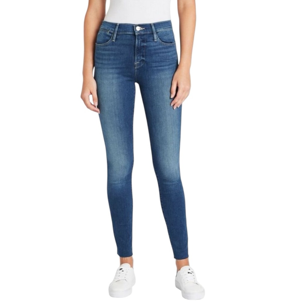 Frame Le High Skinny Denim Blue Jeans Pants size 25